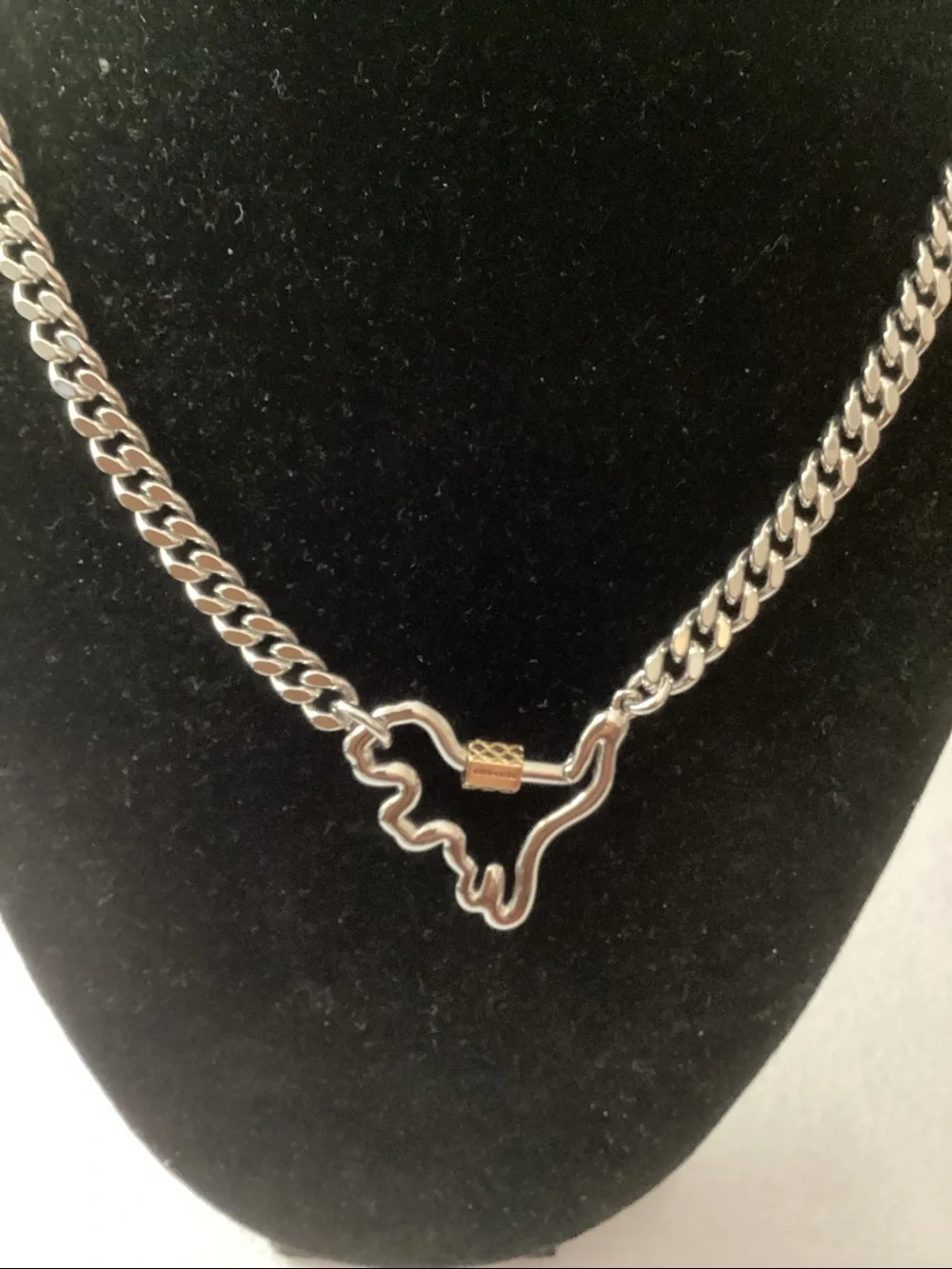 Coach Two-Tone Signature Carabiner Rexy Link Bracelet